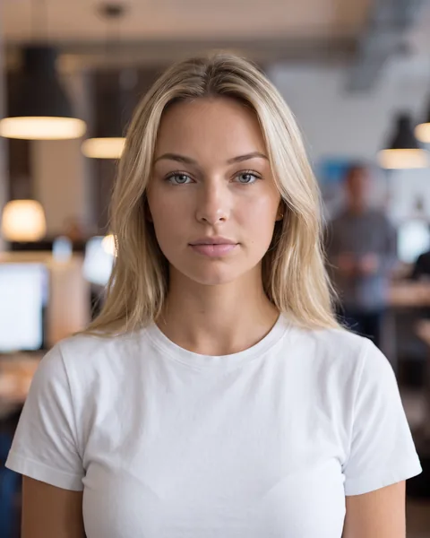 Professional headshot in one shared look, shown on an example team page as the designer
