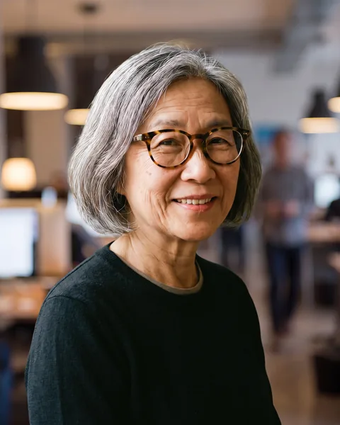 Professional headshot in one shared look, shown on an example team page as the finance lead